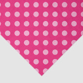 ラージレトロドット、明るい赤紫色、パステルピンク 薄葉紙 (詳細)