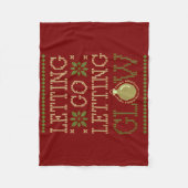 ラージングウィズローリデイ フリースブランケット (正面)