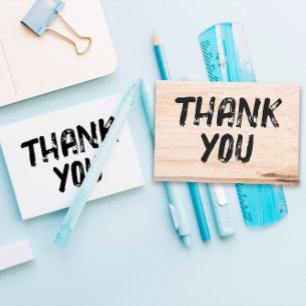 ラージ動揺してューサンキュー ラバースタンプ