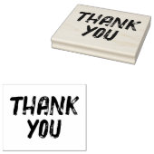 ラージ動揺してューサンキュー ラバースタンプ (押印)