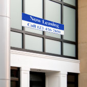 ラージ実在エステート今リースの看板バナー 横断幕 (ビルの外側)