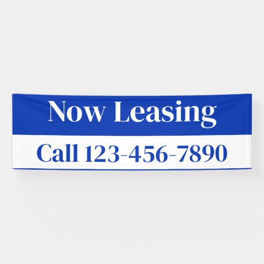 ラージ実在エステート今リースの看板バナー 横断幕 (横)