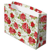 ラージ抱き枕レッドローゼスプリント ラージペーパーバッグ (裏面アングル)