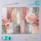 ラージ抽象芸術アートカレッジピーチグレーデクページ 薄葉紙 (クラフト)