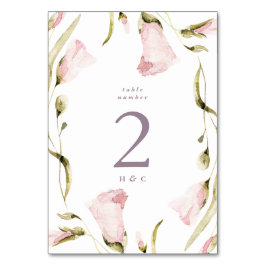 ラージ春ボホワイルドフラワーパンパ結婚ス テーブルナンバー