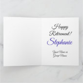 ラージ王室のブルー60と退職したHappy Retiment カード (内部)