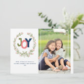 ラージ素朴ジョイリース | 2017ホリデイ・グリーティング シーズンカード (スタンド正面)