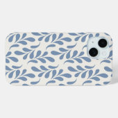 ラージ コーストブルー ボタニカル リーフ柄 Case-Mate iPhoneケース (裏面 (横))