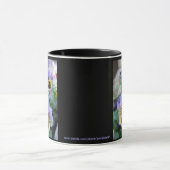 ラージ・パープル・パンジー・マグ 11 oz マグカップ (中央)