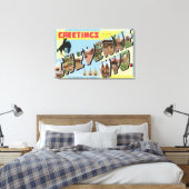 ラージ・レター・シーン、あいさつ キャンバスプリント (インサイチュ (寝室))