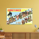 ラージ・レター・シーン、あいさつ キャンバスプリント (インサイチュ (リビング))