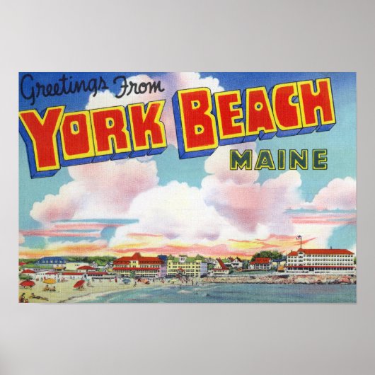 ラージ・レター・シーン、あいさつ ポスター (正面)