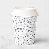 ラース紙吹雪水彩ドット紙カップ 紙コップ (右)