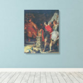 ラース・ポルセナ前のムシウス・スカエヴェラ、c.1618-20 キャンバスプリント (インサイチュ (ウッドフロア))