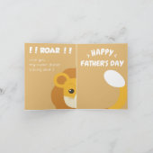 ラーズサム パパ ライオン 父の日 カード (内部)