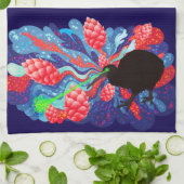 ラーゼキウイホップ爆発 キッチンタオル (折り畳み)