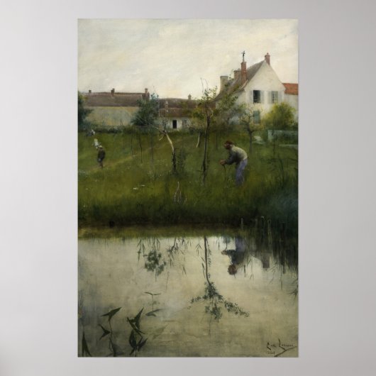 ラーソン - 老人と幼稚園の庭 ポスター (正面)