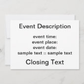 ラーチブランチ 招待状 (裏面)