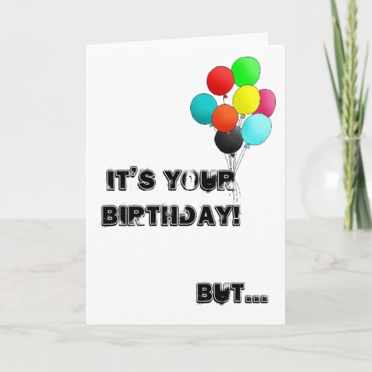 ラーテルが付いているバースデー・カード カード (正面)