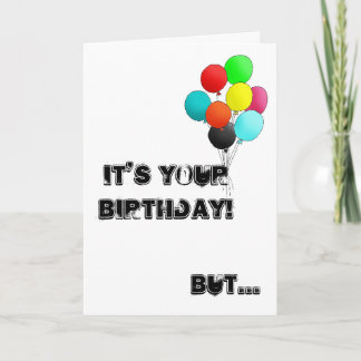 ラーテルが付いているバースデー・カード カード