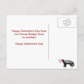 ラーテルのバレンタインデーの郵便はがき シーズンポストカード (裏面)