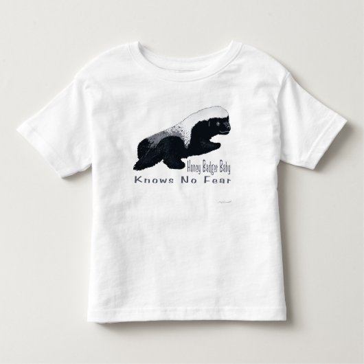 ラーテルのベビーの幼児のTシャツ トドラーTシャツ (正面)
