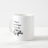 ラーテルの一種の日を持っていること コーヒーマグカップ (正面左)