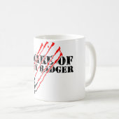 ラーテルの用心して下さい コーヒーマグカップ (正面右)