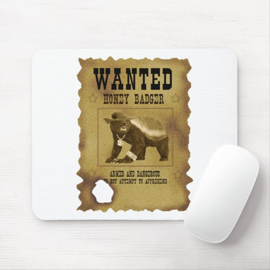 ラーテルはポスターがほしいと思いました マウスパッド (マウス)