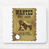 ラーテルはポスターがほしいと思いました マウスパッド (正面)