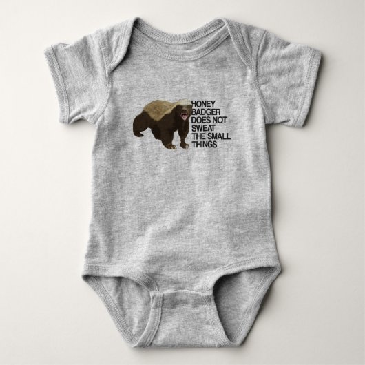 ラーテルは小さい事を発汗させません ベビーボディスーツ (正面)