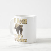 ラーテルは私の宿題を食べました! コーヒーマグカップ (正面左)