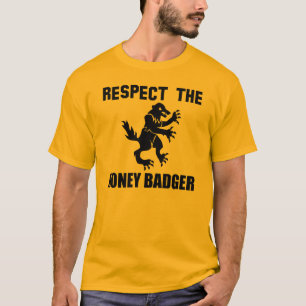 ラーテルを尊重して下さい Tシャツ