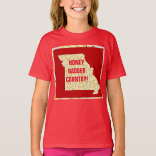 ラーテル(ミツアナグマ)国 Tシャツ