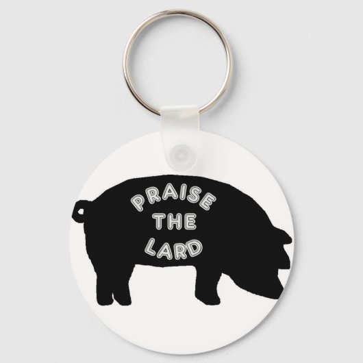 ラードを褒める キーホルダー (正面)