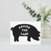 ラードを褒める ポストカード (スタンド正面)