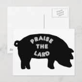 ラードを褒める ポストカード (正面/裏面)