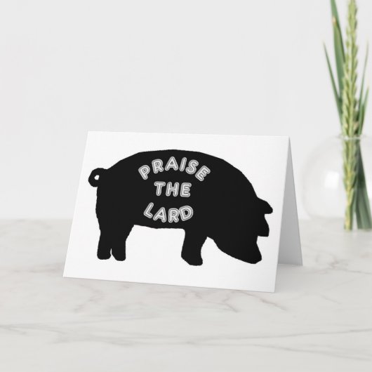 ラードを賞賛して下さい カード (正面)