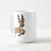 ラーフトナカイおよびErnie小妖精や小人のクリスマスのマグ コーヒーマグカップ (正面左)