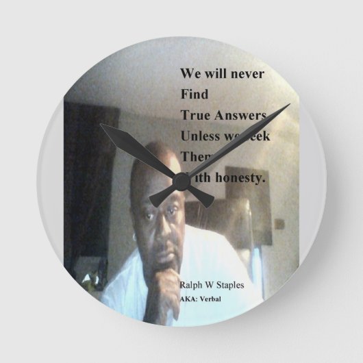 ラーフWisdenのステープル ラウンド壁時計 (正面)