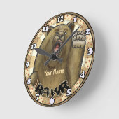 ラーベアークロック ラウンド壁時計 (傾斜)