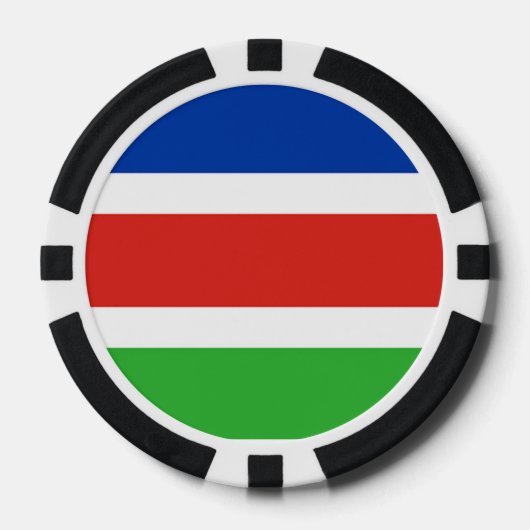 ラーベーク国旗 ポーカーチップ (正面)