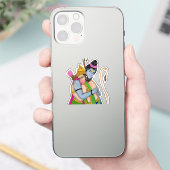 ラーマとハヌマーン ステッカー シール (スマートフォン)