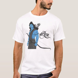 ラーマ王の弓と矢 ジャイ・シュリー・ラム アート Tシャツ
