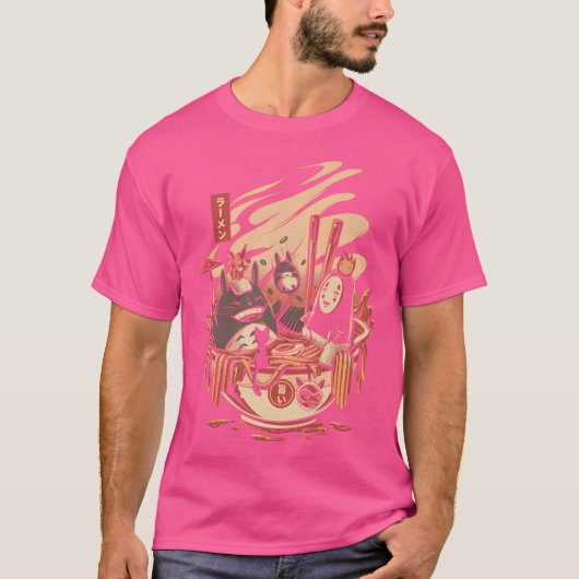 ラーメおもしろいン Tシャツ (正面)