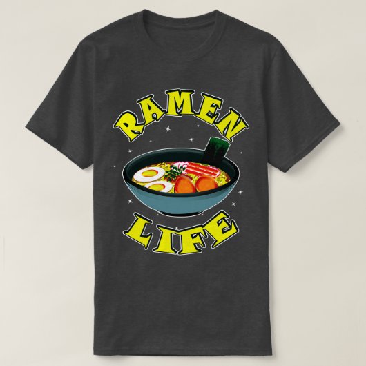 ラーメクールンライフイラストレーション Tシャツ (デザイン正面)
