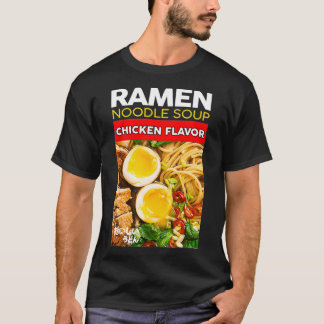ラーメンうどんスープチキンフレーバーノベルティグラップ Tシャツ