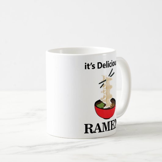 ラーメンおいしいラーメン コーヒーマグカップ (正面右)