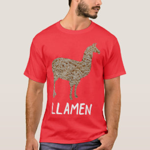 ラーメンおもしろいらま動物パンテーマNo日本の用 Tシャツ