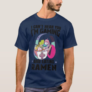 ラーメンおもしろいボウル日本アジアゲーマーゲーム Tシャツ